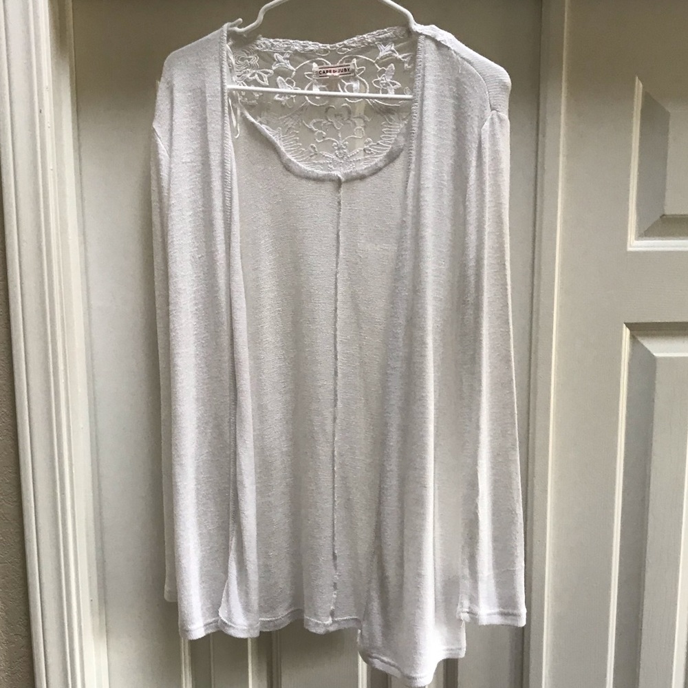 Cape Juby White Lace Cardigan